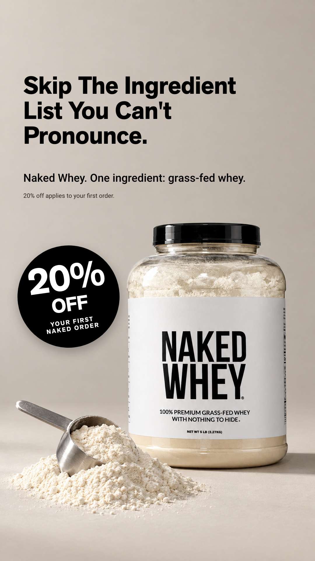 Naked Nutrition static ad