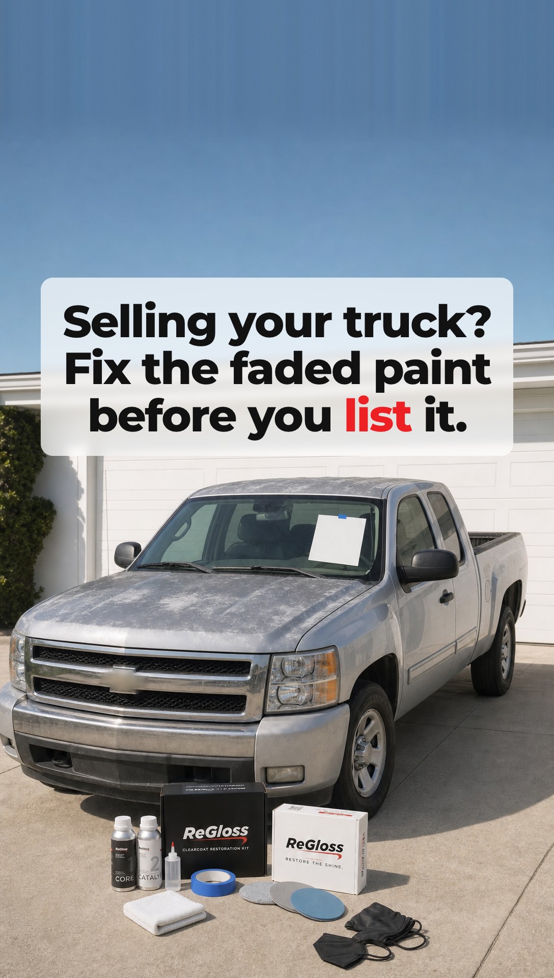 10. Selling your truck? Fix the faded paint before you list it.
